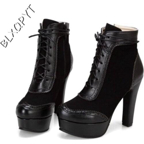 Customized Women Autumn Winter Botas Mujer Short Zapatos De Mujer Booties Ankle Elegant High Heels 12cm Party Boots Shoes 3911