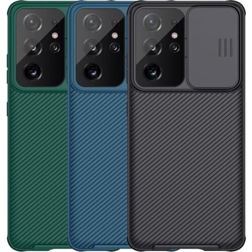 Nillkin For Samsung Galaxy S21 Ultra case 6.8 inch Cam Shield Pro Slide Cover Protect Camera Lens Back Case