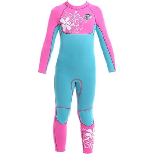 Full Body Kids Wetsuit 3mm Neoprene Children Warm Swimsuit Long Sleeve Wet Suit Surfing Swimming Snorkeling Diving Suit Dropship
