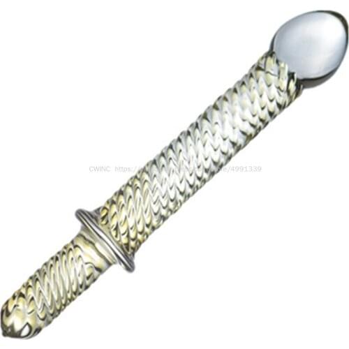 CW0228 Double Ends Glass Dildo Anal Sex Toy Sex Toys for Woman Couples