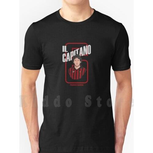 " Il Capitano " Franco Baresi T Shirt Cotton Men DIY Print Cool Tee Capitano We Are Baresi Francobaresi Football Italia Socer