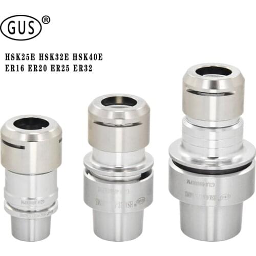 GUS Free shipping HSK25E HSK32E HSK40E er11 collet chuck ER16 ER20 ER25 er32 CNC lathe spindle milling tool holder
