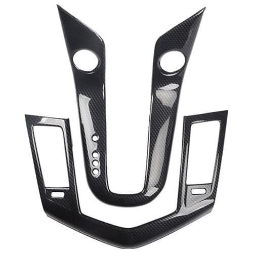 Carbon Fiber Printed Center Console Gear Panel Cover Mouldings Trim for Chevrolet Cruze 2009 2010 2011 2012 2013 2014 2015