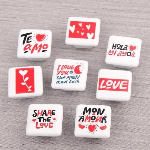 Confession Love Creative Furniture Drawer Ceramic Knobs Wardrobe Kitchen Garden Door Handle Modern Cabinet Handle