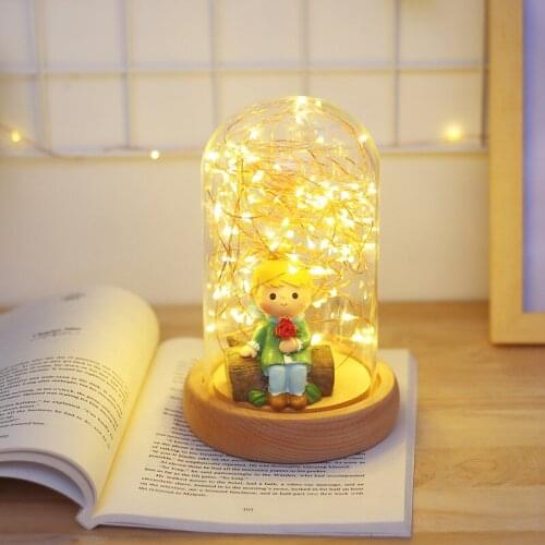 Nordic Creative Table Lamp Wedding Gift Birthday Gift Glass Dome Desk Lamp Wholesale Bedside Table Lightings For Bedroom