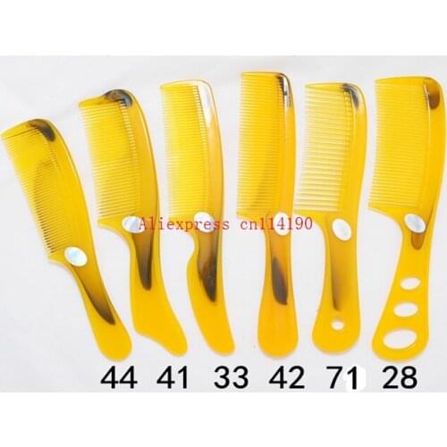 Brand new Pocket Tool Straight Hair OX Horn Combs Natural Health Massage Brush Portable Handmade Comb