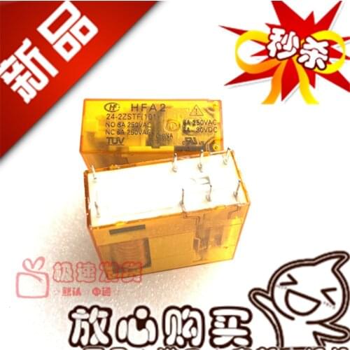 New off-the-Shelf HFA2 024-2ZSTF 8A Second Section II Closed 024-2ZST Relay 24VDC