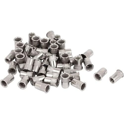 Wholesales item M4x10mm Stainless Steel Threaded Blind Rivet Nut Insert Nutserts 50pcs