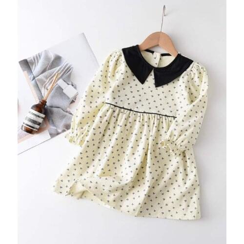 Fall Clothes For Kids 2020 New Style Girls Autumn Dress Kids Cotton Dresses Costume Children Animals Clothes Baby Girl Clothes