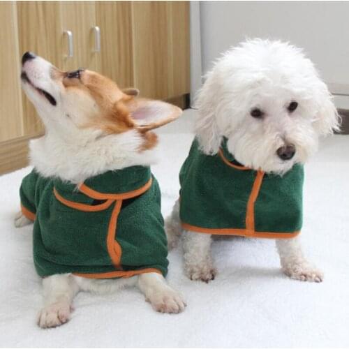 Pet Towel Super Absorbent Dog Bathrobe Superfine Fiber Towel Quick Dry Cat Bath Towel Dog Bath Warm Clothes Quickly Drying Towel