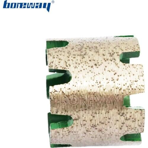 Boreway Supply A Piece of D50*40T*10H CNC Continuous Super Duty Stubbing Wheel For Granite Quartz etc Stone Holes Free Shipping