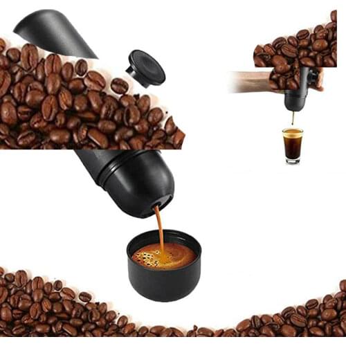 Manual Portable espresso Machine Outdoor Coffee Maker Push Coffee Cup 70ml Car Travel Camping Hiking Home Office Coffee Pots