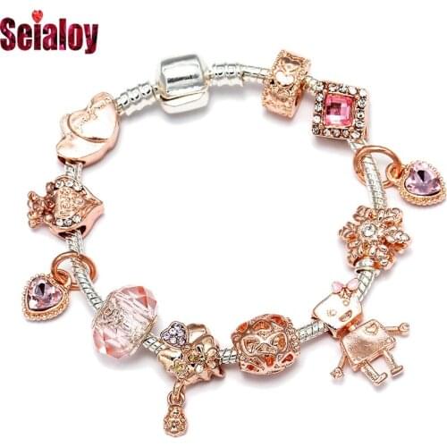 Seialoy Golden Bracelets