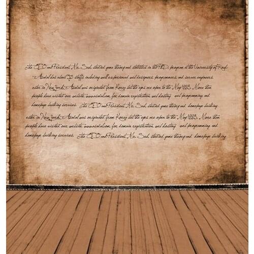 TR retro letter paper background baby photo studio props photography backdrops vinyl 5x7ft wooden floor photo background