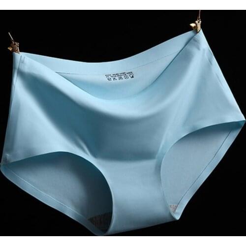 Female Seamless Panties Casual Soft Panties Woman Solid Color Sexy Underpants Briefs Invisible Pantys Intimate Lingerie Women