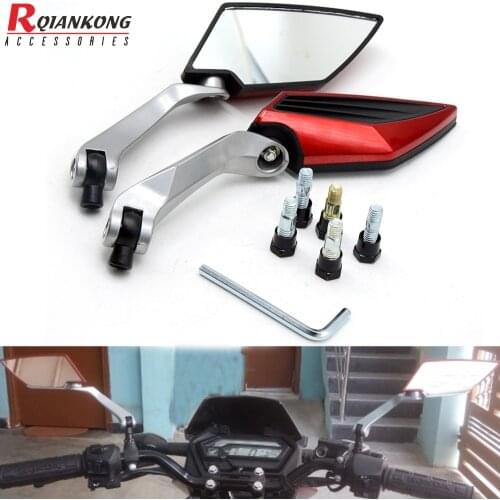 Universal 8MM 10MM Screw Motorcycle Rearview Side Mirror For Ducati Monster 796 821 Scrambler 1100 800 Sixty2 Diavel X 1260 749R