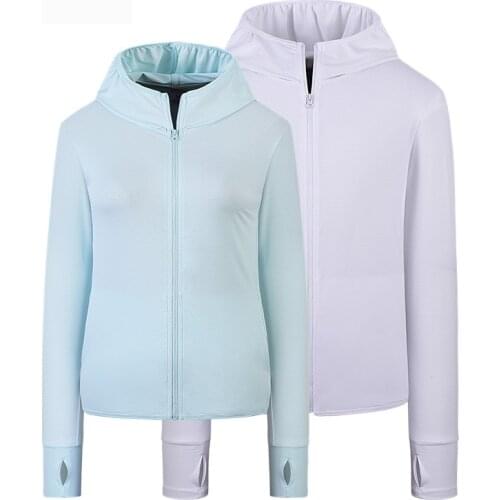 Spring & summer Sun-Protective coat men womens thin breathable solid color hooded jacket outdoor Sun-Protective fishing coat