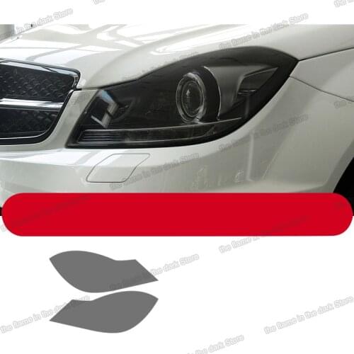 Car headlight anti-scratch protective film for mercedes benz c class 2011 2012 2013 2014 accessory sticker auto styling w204