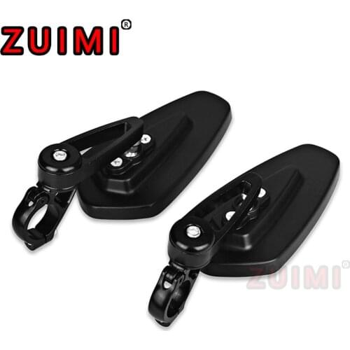 Motorcycle Aluminum Alloy Rearview Mirror 2pcs7/8" Or 1" Standing Mirror Suitable For Street Car Sports Car Chopper Cruiser