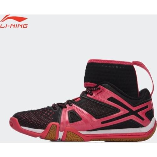 Lining Spring Women Badminton Shoes Resistant Wear Cushioning Sports Sneaker High Resilience Badminton Shoes