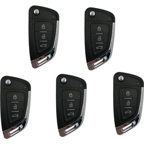 1/5pcs /lot Xhorse VVDI2/VVDI MINI KEY TOOL XKKF03EN 3 Buttons Wire Universal Remotes Smart Key for VVDI Key MAX Key Programmer