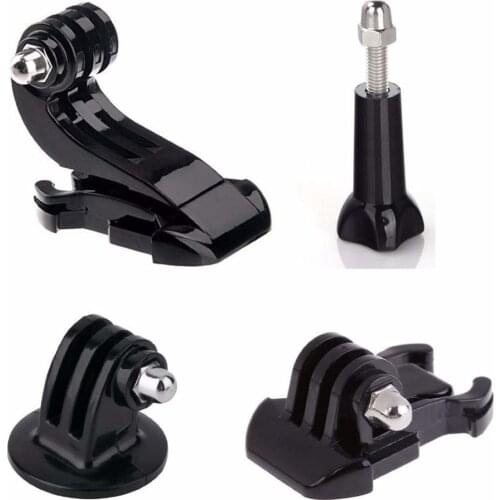 4 in 1 Kit Tripod adapter + J-Hook Buckle Mount + Quick Release Buckle + Long Screw for Gopro Hero 6 5 4 3+ 3 sj4000 Yi Camera