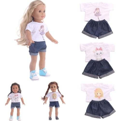 Doll Accessories Skirt Dress For 43Cm Born Baby Doll Girl 7CM Doll Shoes Fit 18 Inch American Doll Generation Gifts Doll Clothes