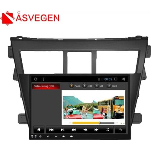 Asvegen Android 6.0 Quad Core Car DVD Plyer PC Navigation Bluetooth Multimedia Audio Video Stereo Player For Toyota Vios 2008