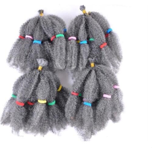 Free Shipping)Afro Kinky Curly Marley Braids 12 Inch 100G 5PCS/Pack Beauty Collection Synthetic Hair Extension For Women