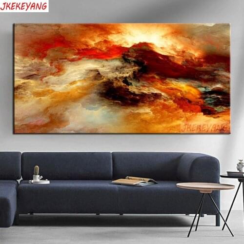 Large 5D Diy diamond painting Colorful clouds Diamond Mosaic Rhinestone Embroidery cross stitch Y3680