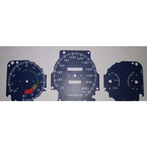 For Honda Civic EK3 EK9 Instrument Paper SPOON CLUSTER FACEPLATE