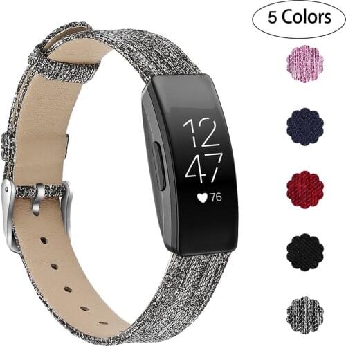 EiEuuk Quick Release Nylon Woven Fabric Replacement Wrist Strap Watchband Compatible with Fitbit Inspire&Inspire HR& Ace