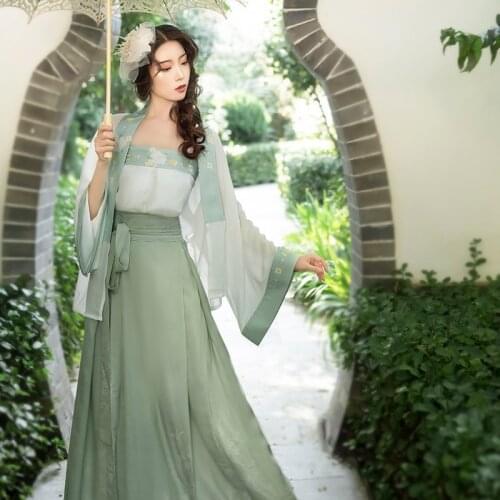 Oriental Elegant Hanfu For Women Traditional Chinese Style Fairy Princess Dress Girl Vintage Cosplay Costume Daily Hanfu SL4166