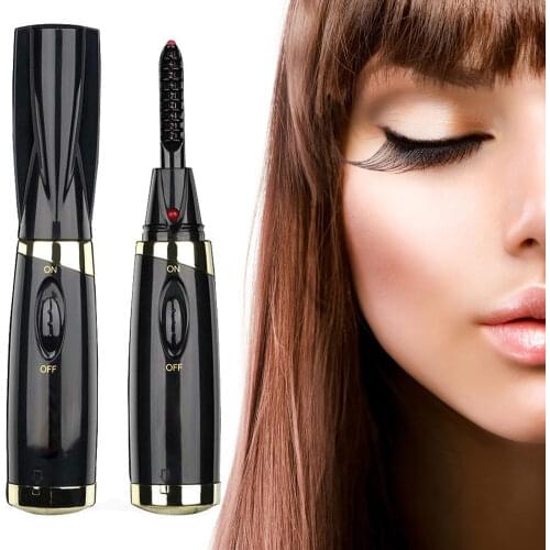 Electric Heated Eyelash Curler Brush Long Lasting Portable Eyelashes Makeup Tool MPwell