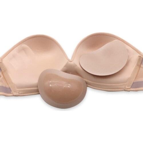 Adhesive Women Bra Padding Nipple Cover Push Up Swimsuit Pads Sexy Lady Breast Enhancer For Bra Resuable Bikini Pads Lifter