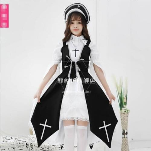 Cross Witch Lolita Dress JSK Cos Dark Retro Gothic Sweet Kawa Elorita Dress Vestidos Cos Loli