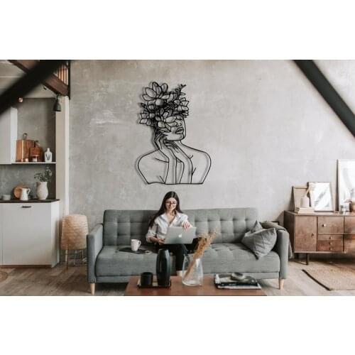 Line Wall Art, Abstract Face Metal Wall Art, Minimalist Art, Geometric Metal Wall Decor, Interior Decoration, Geometric Wall Han