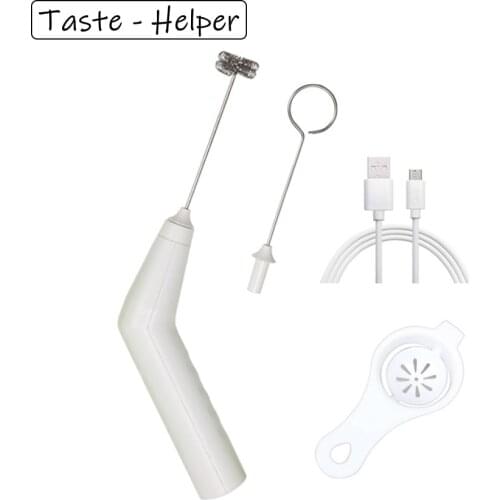 Mini Mixer Handheld Blender Milk Frother Chargeable Milk Foamer Eggbeater Chocolate/Cappuccino Stirrer Kitchen Baking Tool