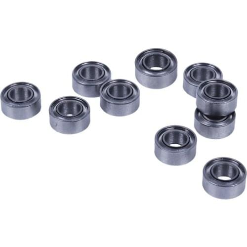 10pcs Miniature Sealed Metal Shielded Metric Radial Ball Bearing Model: MR63-ZZ 3x6x2.5Mm