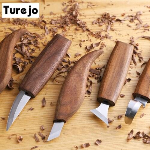 Carving Knife Chisel Woodworking Cutter Hand Tool Set Wood Carving Knife DIY Peeling Woodcarving Sculptural Spoon Carving Cutter