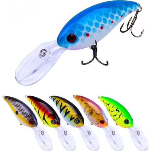Floating Plastic Minnow Lure Bait 10cm/14.6g with 6# Double Hook Bionic Bait Fishing Accessories