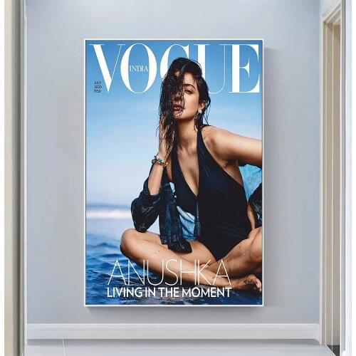 Anushka Sharma Sexy Model Pretty Girl Swimsuit Pose Wall Silk Cloth HD Poster Art Home Decoration Gift