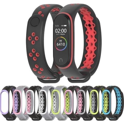 Sport Mi Band 4 3 Strap wrist strap for Xiaomi mi band 4 sport Silicone bracelet for xiaomi Mi band 3 band4 smart watch bracelet