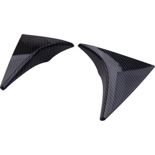 2pcs Rear Window Spoiler Side Wing Cover Trim Decoration ABS Carbon Fiber Style fit for Hyundai Tucson 2016 2017 2018 2019 2020