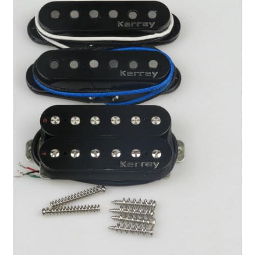 SSS Alnico 5 Guitar Pickup Kerrey HSS AlNiCo 5 Humbucker Guitar Pickups For Strat Pickups 1 set