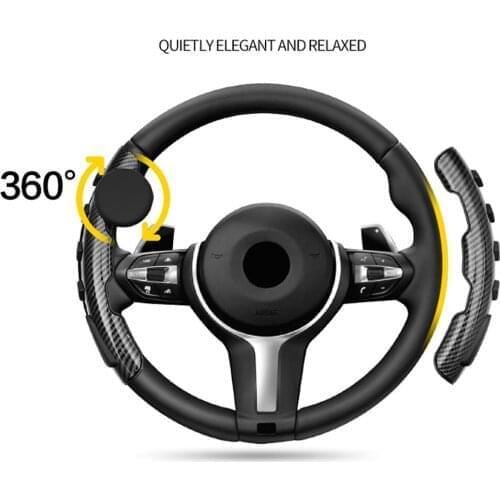2Pcs Car Universal Anti Slip Handle Knob Steering Wheel Cover With Spinner Protective Booster Steering Gear Aid