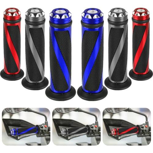 7/8'' 22MM Universal Motorcycle Left and Right Handlebar Grips For Kawasaki NINJA Honda Suzuki Yamaha