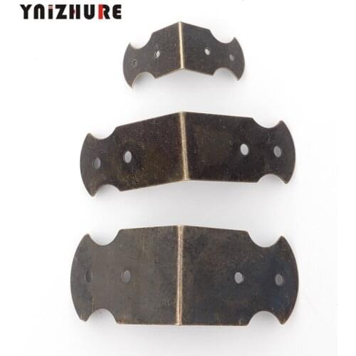 Vintage Luggage Case Box Corner,Flower Corners,Brackets Decorative,Furniture Decoration Box Corner,Bronze Tone,50Pcs