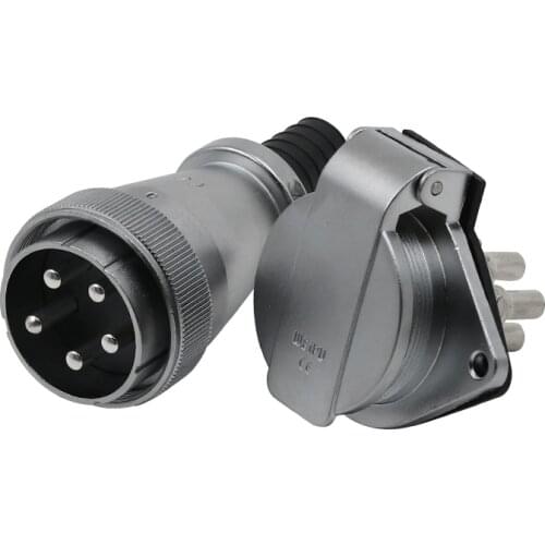 WS48 TQ+ZG M48 Waterproof Quick Screw Power Connector 5 7 20 27 38 42 Pin Male Aviation Plug Flip Female Socket 50A 100A Adapter