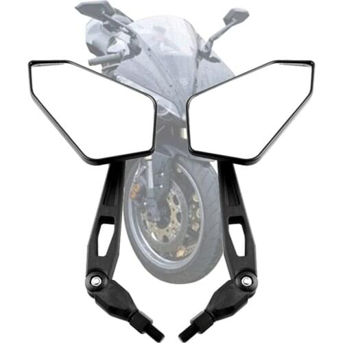 1Pair Motorcycle Rearview Mirror Modified Applicable Mirror for Suzuki Honda Kawasaki Yamaha General Rear Mirror